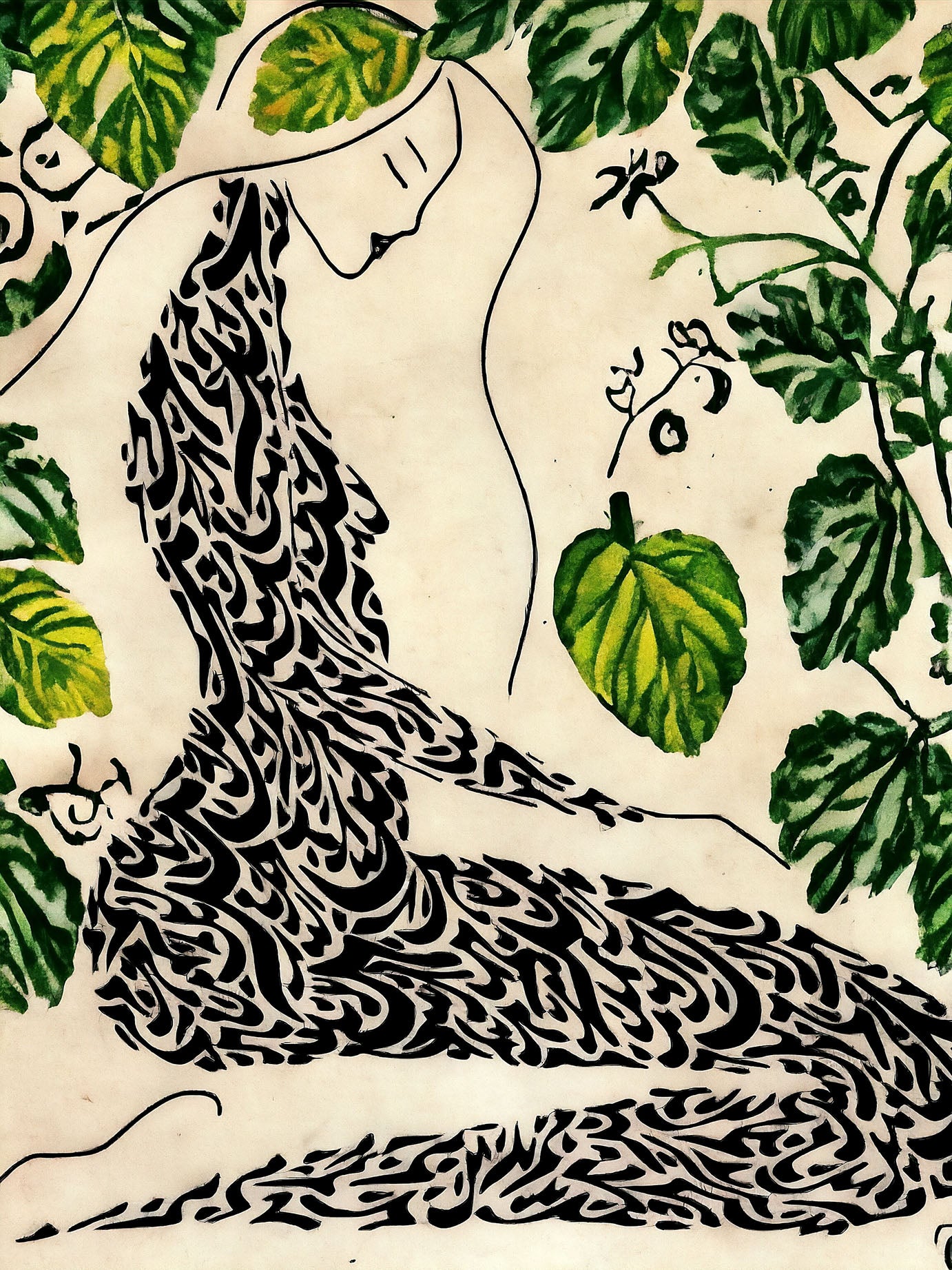 Poster "Pray for Peace" (green)